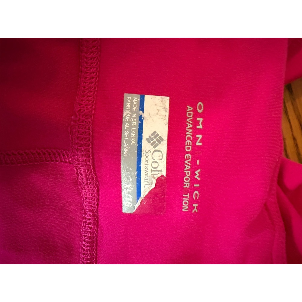 Columbia Womens Leggings XL Pink Omni-Wick Capri Activewear Gorpcore - Picture 7 of 9